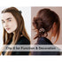 Small Hair Clips Metal Hair Claw Clips for Women Girls, 2 Inch Medium Claw Clips for Thin/Medium Thick Hair, Non Slip Hair Jaw Clips Strong Hair Clamps for Fine Hair (Black, Silver, Gold, Rose Gold)