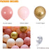 Beaumode DIY Boho Dusty Rose Blush Balloon Garland Arch Kit for Baby Shower Girls Birthday Bridal Shower Backdrop Party Balloon Decoration (Dusty Pink)