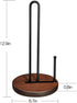Paper Towel Holder, Paper Towel Holder Countertop, Easy One-Handed Paper Towel Holder Stand with Real Wood Base, Paper Towel Holders for Kitchen Dining Table Home Decor