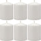 Stonebriar 35 Hour Long Burning Unscented Pillar Candles, 3x4, White