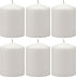 Stonebriar 35 Hour Long Burning Unscented Pillar Candles, 3x4, White