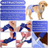 2 Pieces Dog Diaper Suspenders Belly Bands Canine Harness Keep Diaper on Your Dog for Small Medium and Large Dogs (Black, Blue,Medium)