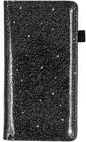 Menesia Checkbook Cover for Men & Women RFID Glitter Leather Check Book Holder Wallet