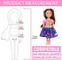 5.3 Inch Chelsea Doll Clothes and School Playset 3 Dresses 3 Outfits 2 Shoes and 19 Pcs Study Supplies Accessories for Chelsea Doll