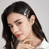 Dofash 5CM/2IN Metal Snap Hair Clips for Women Hair Barrettes Hair Grips Hair Accessories Girls Hair Clips 12 Count/Caramel Blonde
