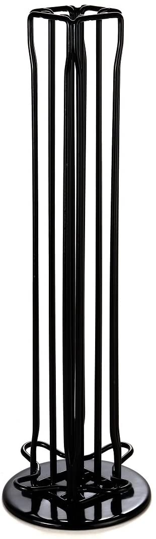 Lily's Home Countertop Coffee Capsules Holder Carousel Compatible with Nespresso Cups, Holds up to 40 Pods, (Coffee pods are not included). Black