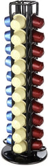 Lily's Home Countertop Coffee Capsules Holder Carousel Compatible with Nespresso Cups, Holds up to 40 Pods, (Coffee pods are not included). Black