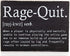 Bella Rosa Home Gamer Room Decor - Gaming Accessories for Game Room - Rage Quit Gifts Video Wall Art - Teen Boy Gifts for Boyfriend