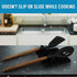Silicone Utensil Rest with Drip Pad for Multiple Utensils, Heat-Resistant, Spoon Rest & Spoon Holder for Stove Top, Kitchen Utensil Holder for Spoons, Ladles, Tongs & More - by Zulay (Black)