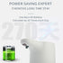 PROMUN Premium Touchless Electric Foam Soap Dispenser, Automatic Hand Sanitizer Dispenser with Infrared Motion Sensor Hands, Battery Operated Ideal for Kitchen or Bathroom Use (White)