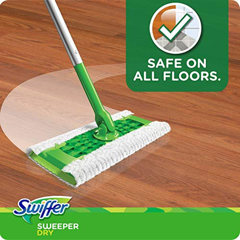 Swiffer Sweeper Dry Sweeping Pads, MultiSurface Refills for Dusters Floor Mop, Gain Scent, 52 Count