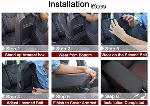 Beerte Central Console Armrest Box Fit for Honda CRV 2017 2018 2019 2020 2021 2022 Cover Car Armrest Cover Auto Center Console Pad(Black Carbon Fiber Pattern)