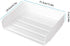 Stackable Desktop Document Letter Tray Organizer Accessories Paper Tray, Multi-Layer File Sorter Storage Paper Holder Stylish (2 Pack)