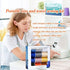 Total 1800yds SewingThread 12 Pcs Thread Spool,150Yds Each witn Buttons Sets for Sewing, Single Needle,Machine Embroidery