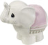 Precious Moments Baby Ceramic Figurine Elephant Money Bank, One Size, Pink