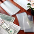151 Pieces Currency Sleeves Bill Holder with Storage Case Plastic Paper Money Holders for Collectors Money Sleeves Protector