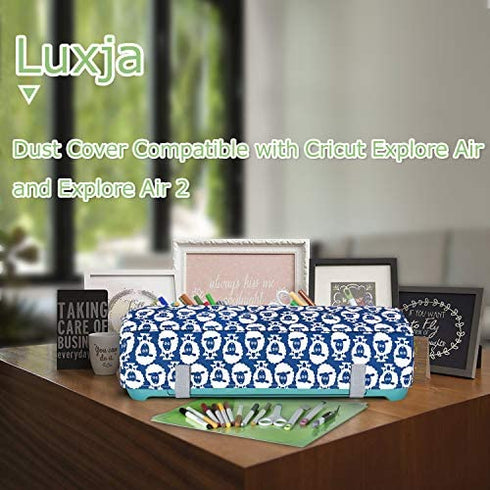 Luxja Dust Cover Compatible with Cricut Explore Air and Explore Air 2, Cover with Back Pockets, Sheep