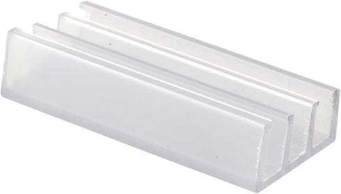 Prime-Line M 6089 Shower Door Bottom Guide, Nylon (2-pack),Clear