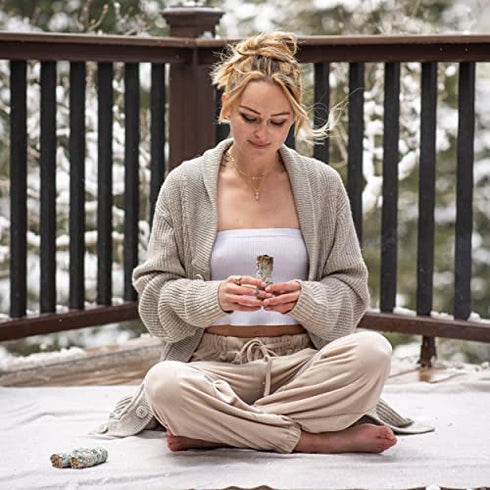 Origins Smudging Kit - White Sage Smudge Stick + Palo Santo + Abalone Shell Bowl | Sustainably Sourced Healing Incense for Home Cleansing, Protection, Meditation, Positive Energy…