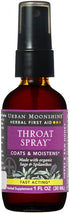 Urban Moonshine Throat Spray | Organic Herbal First Aid Supplement with Sage & Spilanthes | Fast-Acting | Coats & Moistens | 1 FL OZ (Pack of 1)