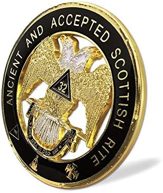 Ancient & Accepted Scottish Rite 32nd Degree Masonic Car Emblem Metal Auto Decal