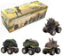Dinosaur Toys for 3 Year Old Boys, 4-Pack Dinosaurs Car Toys for 2 3 4 5 6 7 Year Old Boys Girls, Stocking Stuffers for Kids, Easter Basket Stuffers, Pull Back Vehicles, Christmas Birthday Gifts