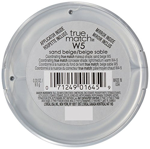 L'Oreal Paris True Match Super-Blendable Powder, Sand Beige, 0.33 oz.