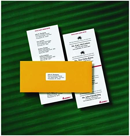AVERY Mini-Sheets Address Labels 1 x 2-5/8, Pack of 200 (2160), White