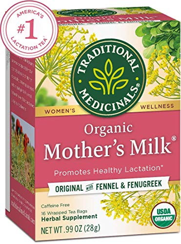 Traditional Medicinals Mother's Milk Tea - Organic Tea for Breastfeeding, Traditional Medicines Lactation Tea, Pack 1