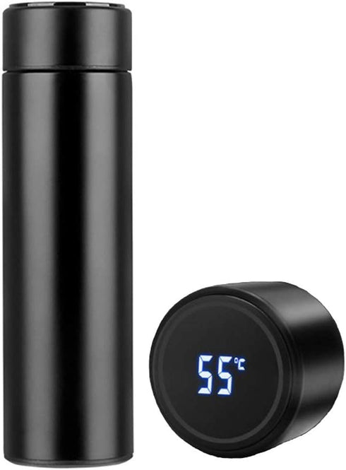 Locckmy Water Bottle with LED Temperature Display,Double Walled Vacuum Insulated Water Bottle,Stainless Steel Sports AutomotiveTravel Mug,BPA-free Leak Proof Keep Cold and Keep Warm 12H