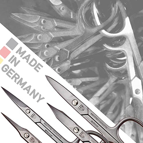 3 Swords Germany - Brand Quality Stainless Steel INOX Curved Nail Scissors (1 Piece) with case for Manicure Pedicure - Nail Care by 3 Swords - Made in Solingen Germany