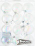 Joiedomi 12 Pcs 80mm/ 3.15'' Christmas Ball Ornaments Set with Chrome Effect, Shatterproof Christmas Ball Ornaments Clear Plastic Ornaments for Christmas Holiday, Party Decorations, Tree Ornaments