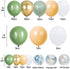 Kbrand Sage Green And Gold Balloons Arch Kit Garland Decor Olive And Gold Balloons Baby Shower Gender Neutral Jungle Neutral Metallic Chrome Confetti, QQL 11