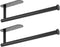 DEKAVA Paper Towel Holder Under Cabinet Wall Mount for Kitchen Paper Towel, Self-Adhesive Paper Towel Bar, Paper Towel Rack, SUS304 Stainless Steel 13 inch (2, Black)