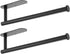 DEKAVA Paper Towel Holder Under Cabinet Wall Mount for Kitchen Paper Towel, Self-Adhesive Paper Towel Bar, Paper Towel Rack, SUS304 Stainless Steel 13 inch (2, Black)