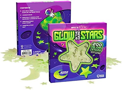 Glow In The Dark Stars with Planets & Constellation Map Includes Sticky Putty for Star Stickers I Outer Space Bright Wall Stickers I Kids Glow In the Dark Ceiling Decorations I Christmas Stocking Stuffer Gift