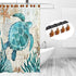 Chictie 12 Pieces Cute Turtle Shower Curtain Hooks Rings Set for Bathroom Rust Proof Chrome Cartoon Decorative Hangers