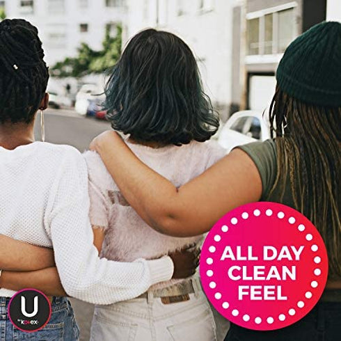 U by Kotex Lightdays Plus Panty Liners, Regular Length, Unscented, 80 Count