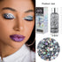 Body Glitter Gel Holographic Glitter Liquid for Festival Make Up 3 Colors Set Long-Lasting Easy to Remove (Pink,Silver,Mermaid)