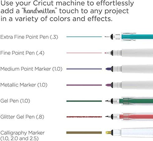 Cricut Black Pen Set, Multicolor 5 Count