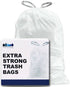 Plasticplace W8DSWHJR100 8 Gallon Trash Bags ”‚ 0.7 Mil ”‚ White Drawstring Garbage Can Liners ”‚ 22" x 22" (100 Count)