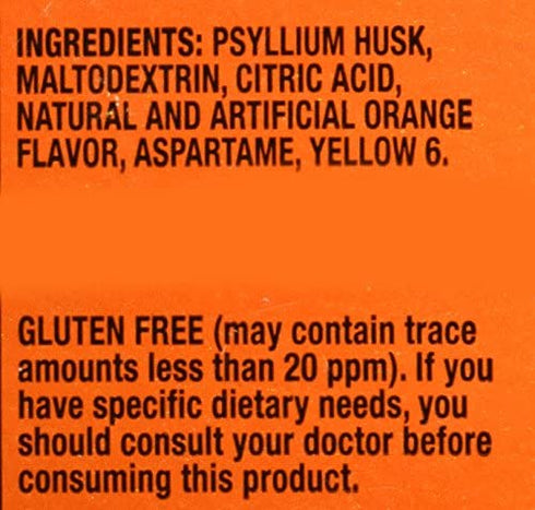 Metamucil Fiber Singles Smooth Texture Sugar Free Orange - 30 Packets