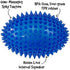 Gnawsome™ 4.5” Spiky Squeaker Football Dog Toy - Large, Cleans Teeth and Promotes Good Dental and Gum Health for Your Pet, Colors Will Vary