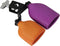 Mowind Bicolor Cowbell for Drum Set High and Low Tones Double Mounted Bell Kit Percussion Instruments Medium Size