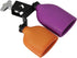 Mowind Bicolor Cowbell for Drum Set High and Low Tones Double Mounted Bell Kit Percussion Instruments Medium Size