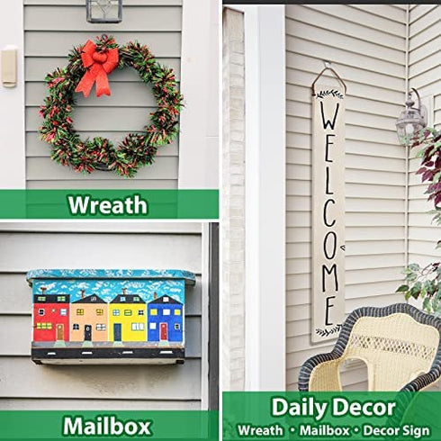 Vinyl Siding Hooks (20 Pack), Heavy Duty Stainless Steel Vinyl Siding Hangers, Low Profile No Hole Siding Clips for Hanging Lights Wreath Decorations Outdoor
