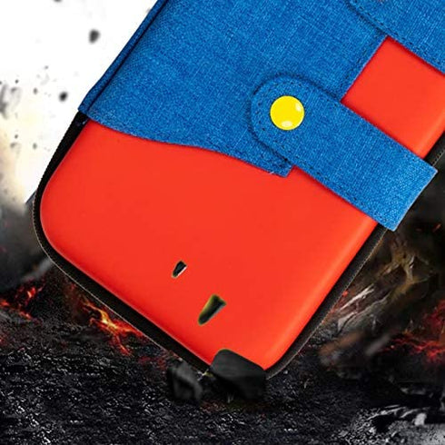 oqpa for Nintendo Switch Case Cute Kawaii Cartoon Design Cover, Fun Funny Cool Switch Game Shell for Girls Boys Men Kids Carrying Bag+Joystick Thumb Grip Caps+Tempered Glass Cases for Switch (Malio)