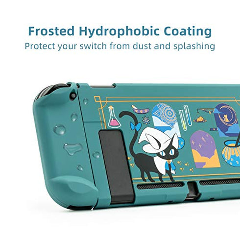 GeekShare Protective Case Slim Cover Case Compatible with Nintendo Switch and Joy Con - Shock-Absorption and Anti-Scratch -- Alchemy Cat