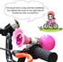 Kids Bike Horn, Children Bicycle Bell with 2 Pack Bike Handle Streamers Bike Accessories for Girls or Boys (Pink)
