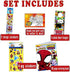Spidey and His Amazing Friends Activity Set Bundle - Spiderman Coloring Book, Spiderman Stickers, 2-Sided Superhero Door Hanger and More, Red